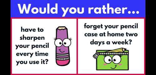 Back to School Would You Rather: Digital Activity by TheTechieFrenchie