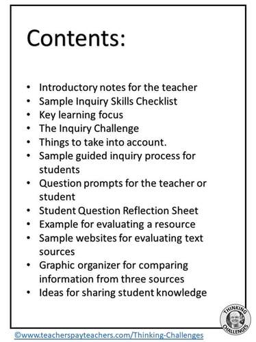 Inquiry based Learning Activities about Insects by Thinking Challenges