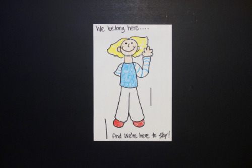 Preview of Let's Draw Disability Girl!   (July - Disability Month)