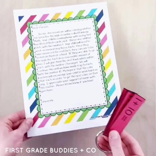 Math Fact Fluency Addition Flash Cards