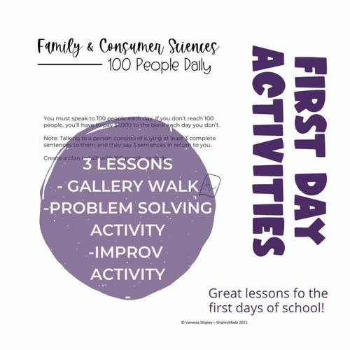 Activities First day of School by ShipleyMade | TPT