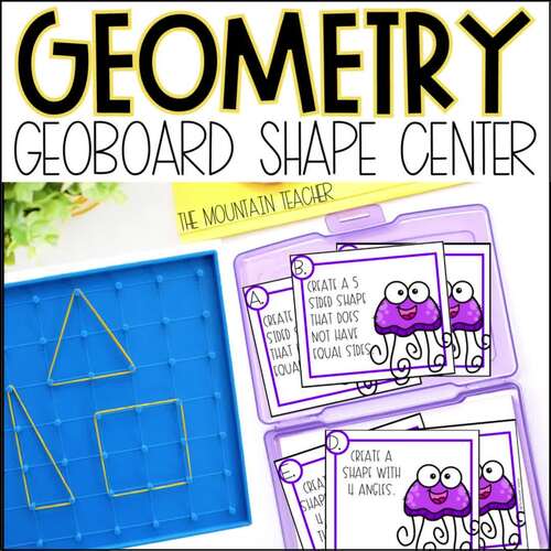 Geoboard Activity for Sides & Angles - 1st, 2nd & 3rd Grade Geometry ...
