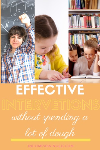 Preview of Effective Interventions without Spending a Lot of Dough