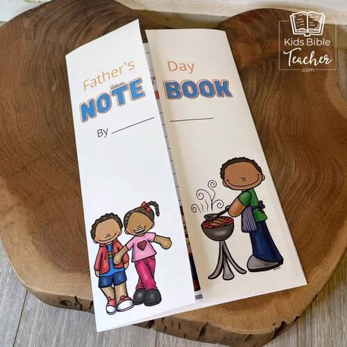 Father's Day Craft Activity Notebook with Bible Verses for Kids | TPT