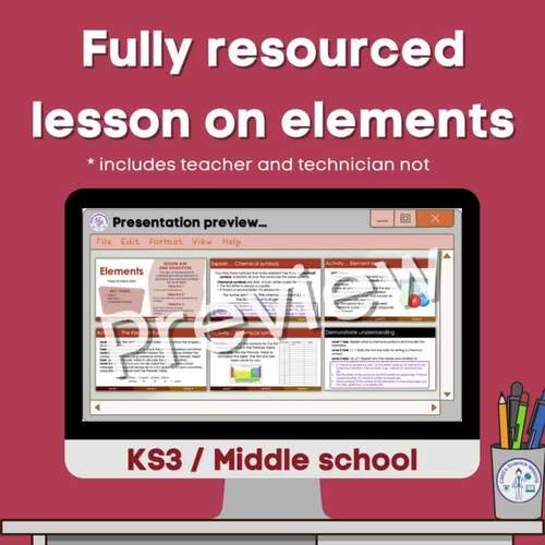 Elements by CMGs Science lessons | TPT