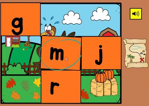 Thanksgiving BOOM Cards ™ Uncover the Pictures Beginning Sounds | TpT
