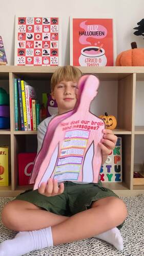 Nervous System Project Activity | Human Body System Craft Model | Cut ...