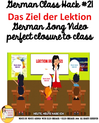 Preview of 21_German Class Transition Video "Das Ziel der Lektion!" for CI TPRS 90% TL