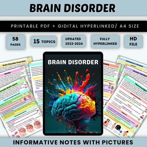 The Brain Disorder System | Disorder Bundle | Med Srug Study | Neuro ...