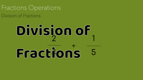 Preview of Montessori Fractions Division (Abstract) Presentation