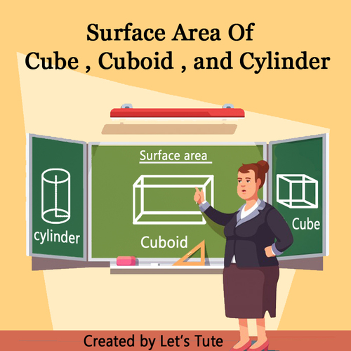 Preview of Mathematics  Surface Area of Cube, Cuboid and Cylinder (Geometry)