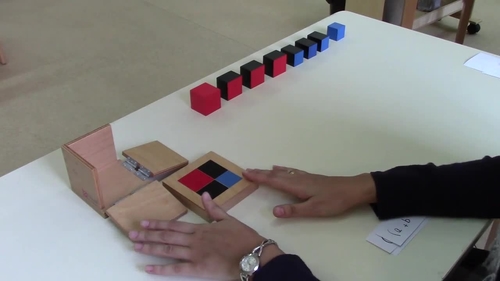 Preview of Montessori Binomial Cube with Algebraic equation explanation
