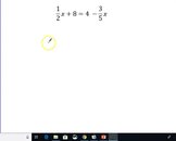 Solving Equations by Clearing Fractions and Decimals
