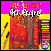 Autumn Art Lesson, Season Fall Tree Art Project Activity f