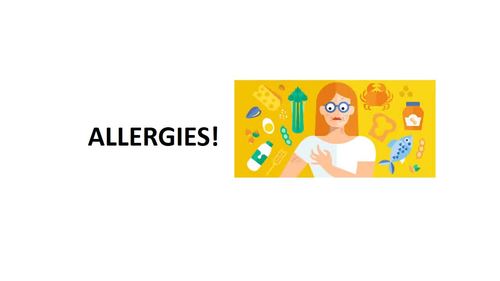 Preview of Les Allergies: Dialogue vidéo. Niveau: Inter/Sec