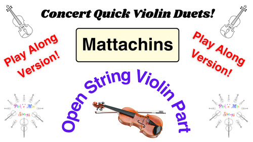 Preview of Violin Open String Play-Along Video - Mattachins