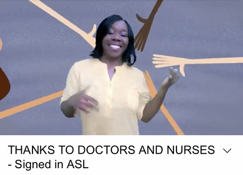 Preview of Thanks To The Doctors And Nurses - Music Video (ASL VERSION)
