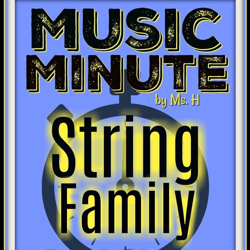 STRING FAMILY Oneminute Video Lesson for Music Class Orchestra Unit