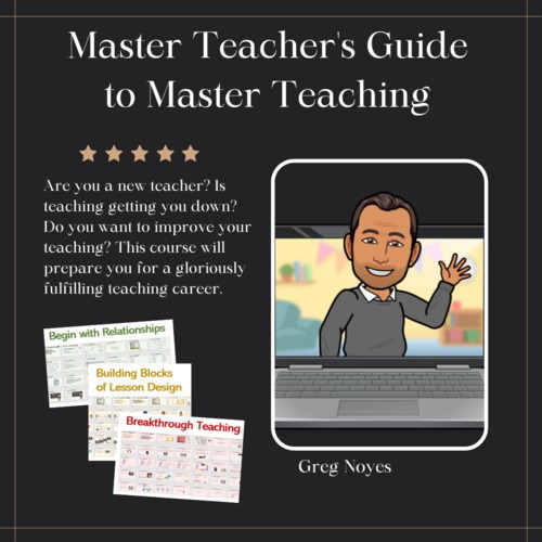Preview of Master Teacher's Guide to Master Teaching - FREE PREVIEW
