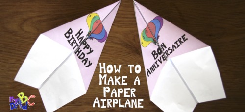How To Make A Paper Airplane Video Mini Lesson By Myabcdad Learning For Kids