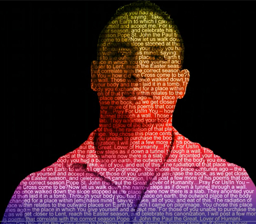 Preview of Create a Poster of a Person Wrapped in Words - Photoshop Graphic Design Lesson