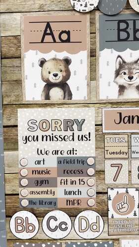 Out of the Woods Complete Classroom Collection by Miss Miller Creations ...