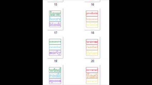 Sight Word Activity Mats - Fry's Fourth 100 Words by Penny Saving Mum