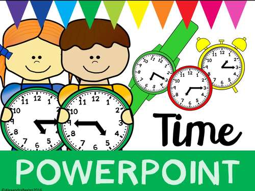 Time PowerPoint for Quarter Past and Quarter To by Terrific Teaching