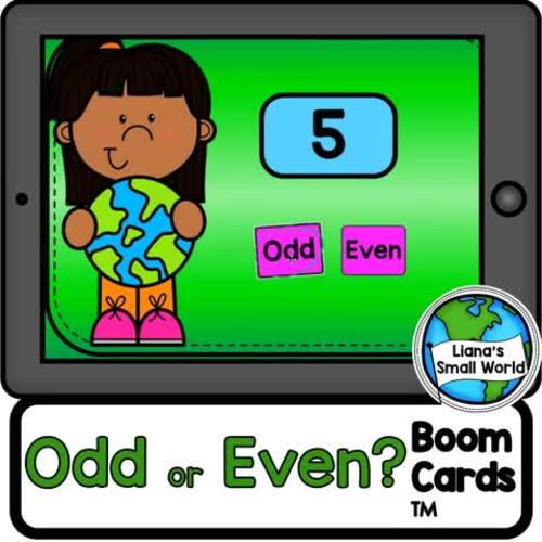 Odd or Even - Boom Cards tm Paperless Digital Task Cards by Liana's ...