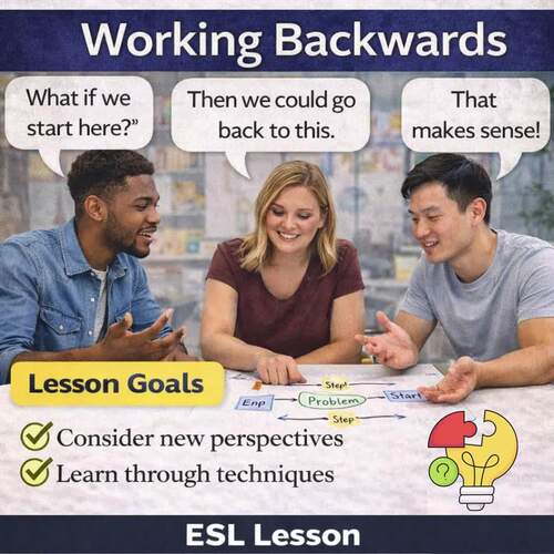 ESL Working Backwards & Lateral Thinking: Games, Logic & Creative Speaking