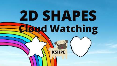 Preview of 2D Shapes, Cloud Watching, Math, Geometry, Video and SLIDES