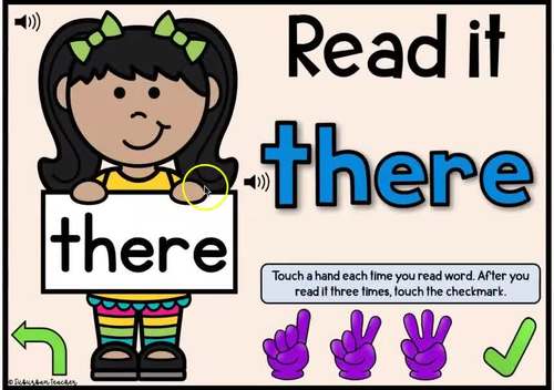 Kindergarten Digital Sight Words Game Boom Cards by Suburban Teacher