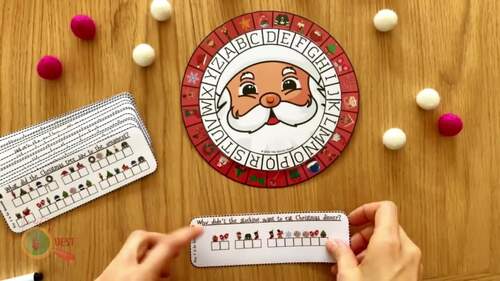 Christmas Secret Code Wheel Printable Game Decoder Reveal Hidden Message