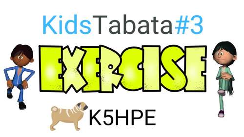 Preview of Kids Tabata #3 (Lunges), Exercise, HIIT, High Intensity Interval Training