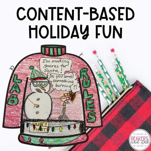 Ugly Christmas Sweater Activity Academic Holiday Fun Christmas Science