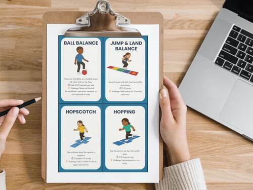 Balance Exercises- Gross Motor- Static & Dynamic Balance & Coordination ...