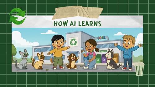 Preview of How AI Learns Video + Teacher Guide | Binny the Bot | Grades 4-6 (Lesson 3)