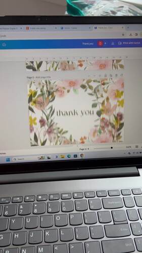 Digital Resource- Printable Thank You Card Template by SPEDucator Resources