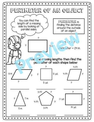 Area & Perimeter Worksheets | 3rd Grade | Digital & Print by Joyful 4th