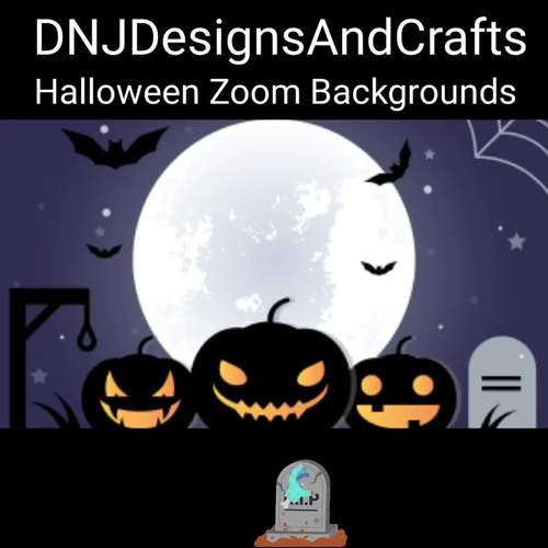 Halloween Zoom Backgrounds by DNJDesigns and Mathman1962 | TPT