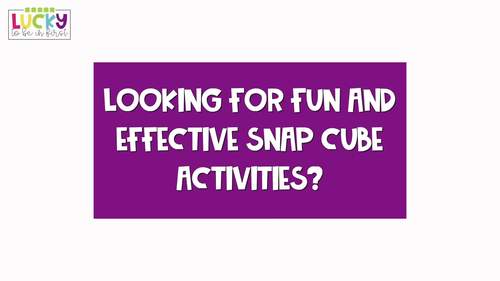 Snap Cube Activities BUNDLE - Mats + Mini Books for 1st Grade Math Centers