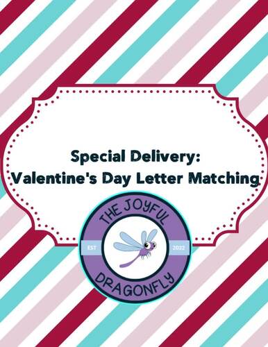 Valentine's Day Letter Matching by The Joyful Dragonfly | TPT