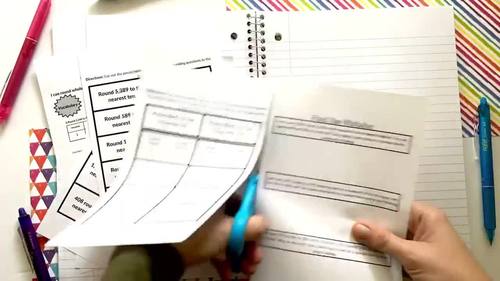 Florida B.E.S.T. 3rd Grade Interactive Math Journal Lesson 3.NSO.1.4 Rounding