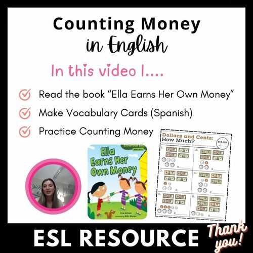 Preview of Counting Money in English Video Resource