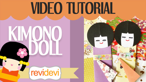 Preview of Free Video Tutorial - Easy DIY Japanese Kimono Doll - Distance Learning Craft