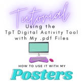 How to Use TpT's New Digital Tool "Easel" with My "Posters"