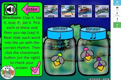 Summer Firefly Syllable Sort for Music (Regular Notation) | Distance ...