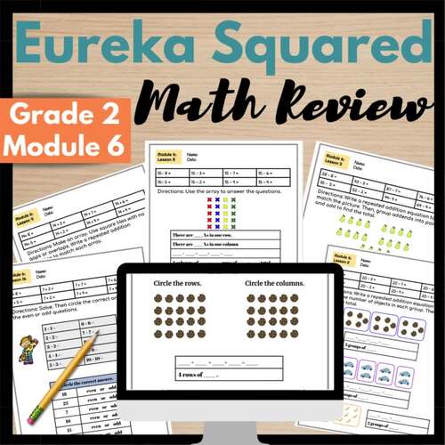 {Eureka} SQUARED Math Grade 2 Module 6 Review Packet Multiplication ...