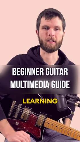 Beginner Guitar Workbook with Chords, Strumming, TAB & Video Lessons
