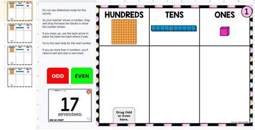 Composing Numbers with Base Ten Blocks - Google Slides Digital PV Mat